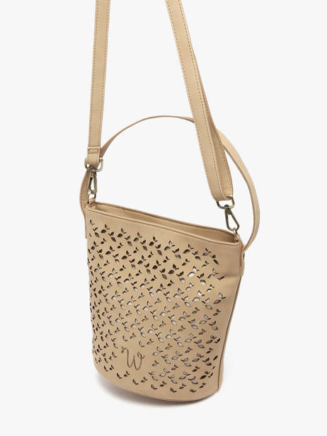 Sac Bandoulière Zamia Woomen Beige zamia WZAM01 vue secondaire 3