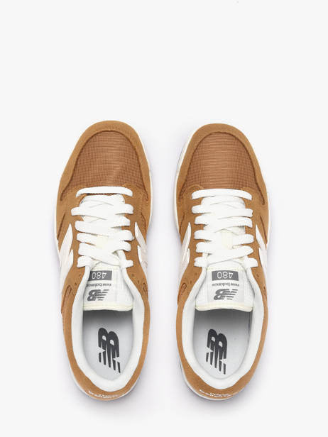 Sneakers New balance Marron boy U480P3PL vue secondaire 3