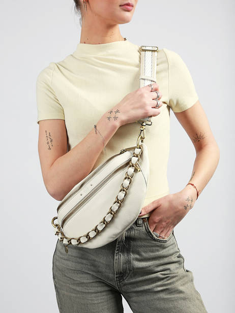 Sac Banane Mila louise Blanc vintage 23689C1 vue secondaire 1