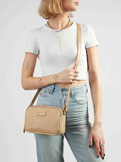 Sac Bandoulière Mini Osier Italie Lancaster Beige mini osier italie 71 vue secondaire 1