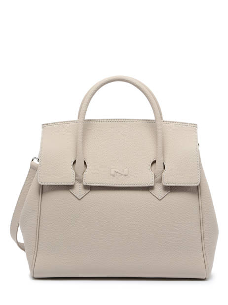 Top Handle Clara Leather Nathan baume Beige nathan 2