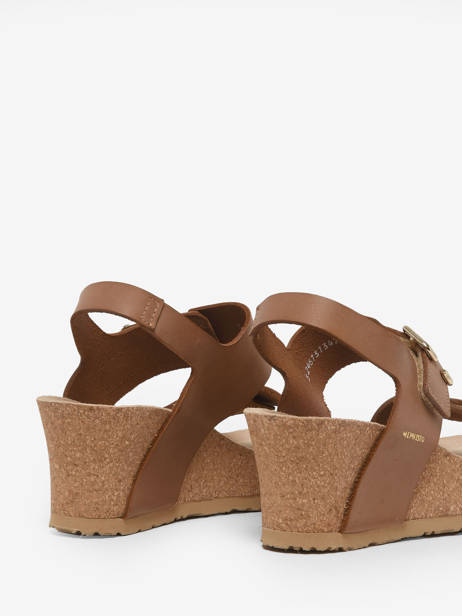 Sandals Lissandra Scratch In Leather Mephisto Brown women P5141914 other view 3