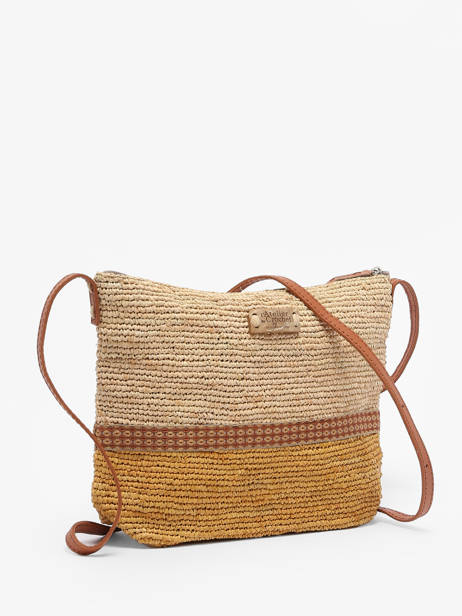 Crossbody Bag L'atelier Du Crochet Le voyage en panier Yellow l'atelier du crochet AM730 other view 2