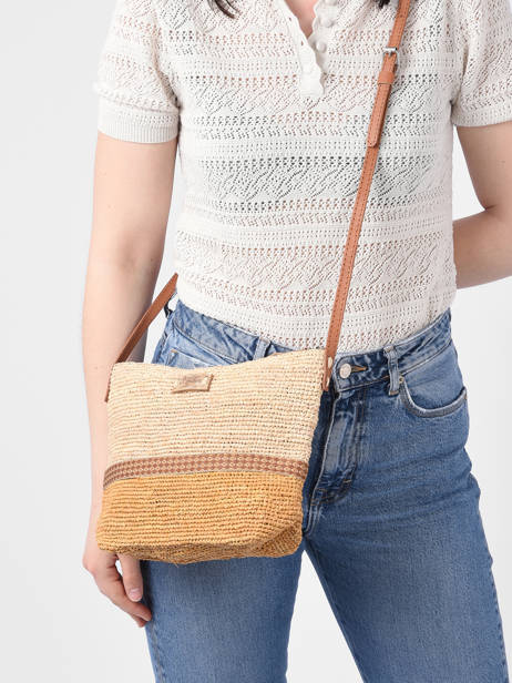 Crossbody Bag L'atelier Du Crochet Le voyage en panier Yellow l'atelier du crochet AM730 other view 1